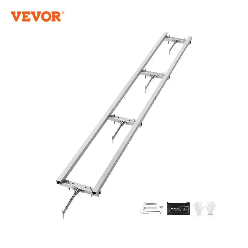 VEVOR Rail Mill Guide System Kits Chainsaw Mill Rail Guide Aluminum Adjustable Saw Mill Rail System for Builders and Woodworkers