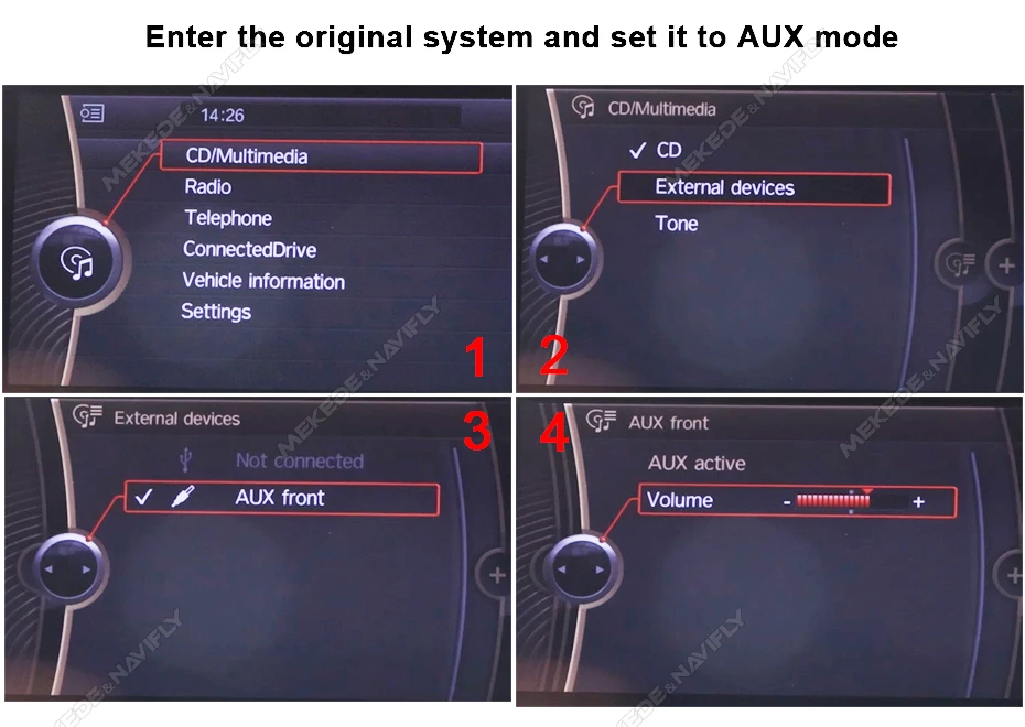 Mekede EU Lagerbestände Linux Wireless Carplay Intelligente Autosysteme für BMW E60 E61 E63 E64 E90 E91 E92 CCC CIC Video Multimedia Player – Detail 23