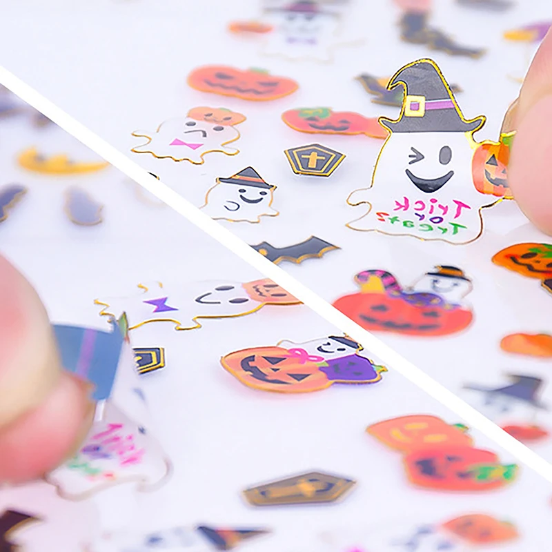 

Halloweens Stickers Bubble Pumpkin Witch Decorative Stationery Stickers Scrapbooking DIY Diary Album Stick Label