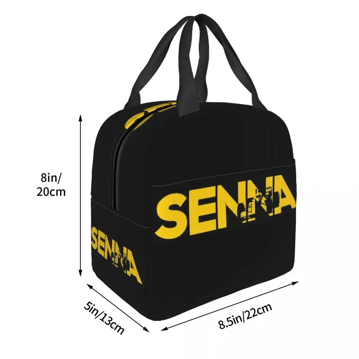 사용자 정의 Ayrtons 브라질 레이싱 드라이버 Senna 열 절연 점심 가방 여성 휴대용 점심 토트 다기능 식품 상자