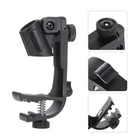 2pcs Drum Microphone Clip Holder Adjustable Shockproof Mic Clips Drum Rim Mount Clamp 6
