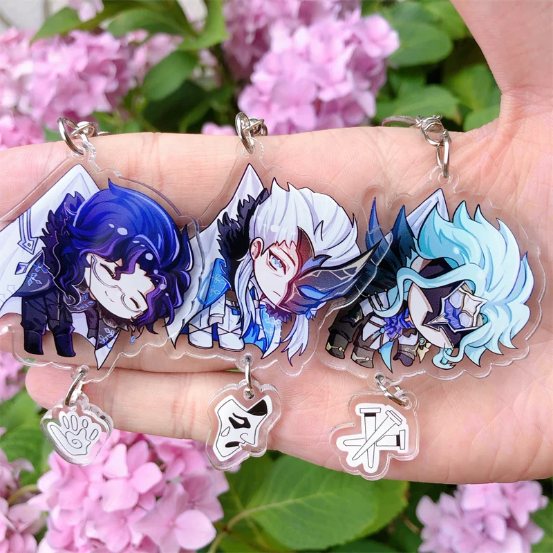 CHENJIRA Phainons Cosplay Schlüsselanhänger 5er Set - Honkai Star Rail Acryl Abzeichen Anime Merch