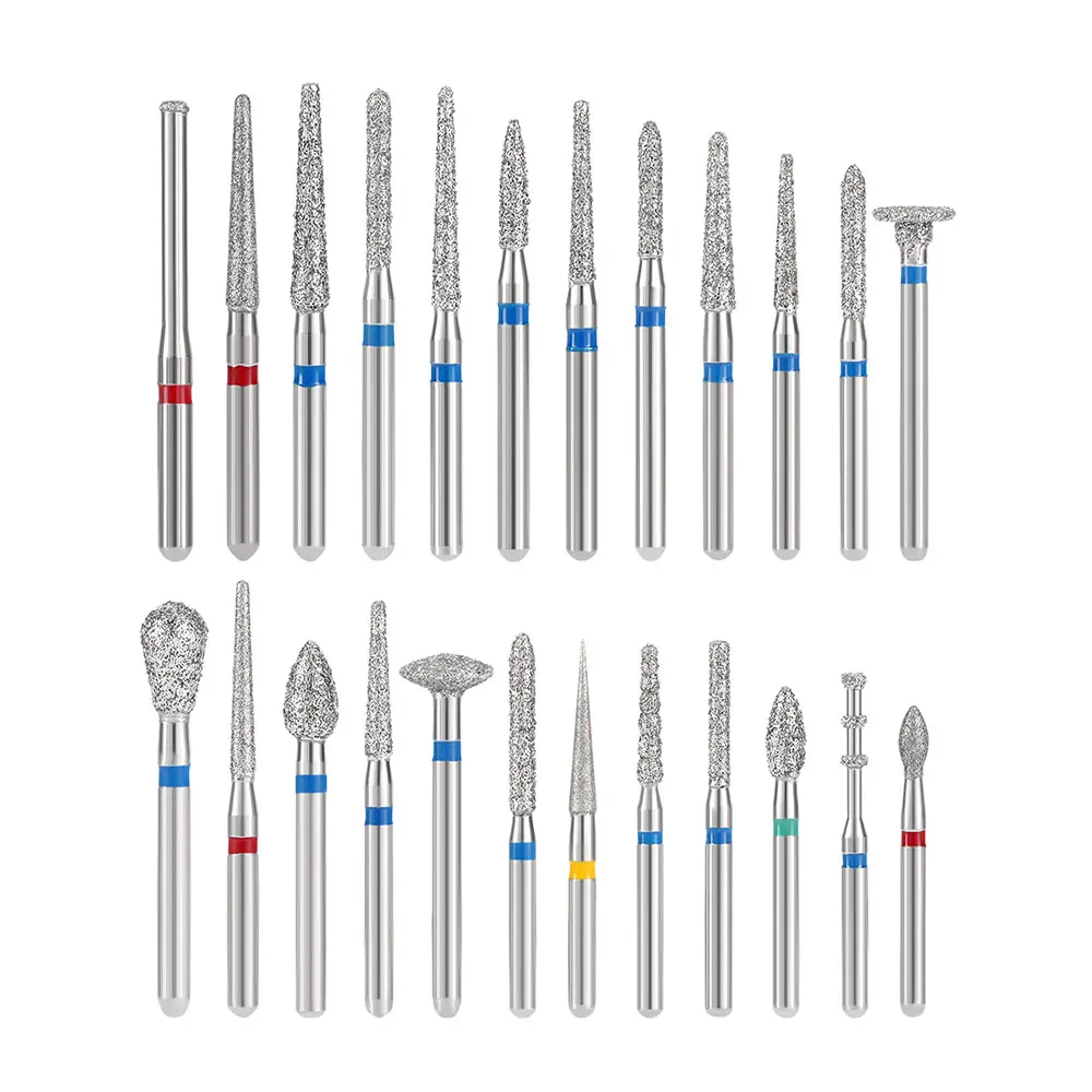 24-teiliges JOY DENTAL FG1.6mm Diamantbohrer-Set Polierwerkzeug für Hochgeschwindigkeits-Handstücke – Detail 4