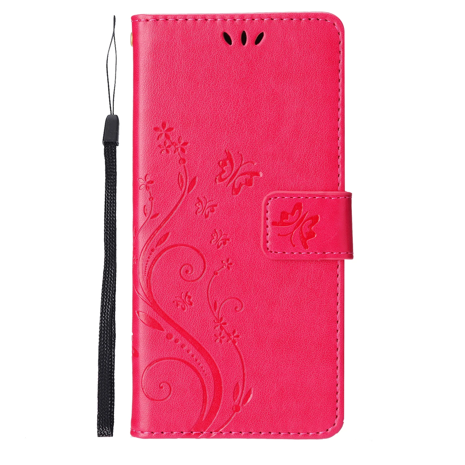 Small Butterfly Embossed PU Leather Phone Case