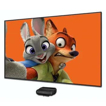 Mivision-130 인치 135 인치 150 인치 16:9 최고 품질 고정 프레임 프로젝터 스크린 T 프리즘 3D 4K UST ALR, uvision