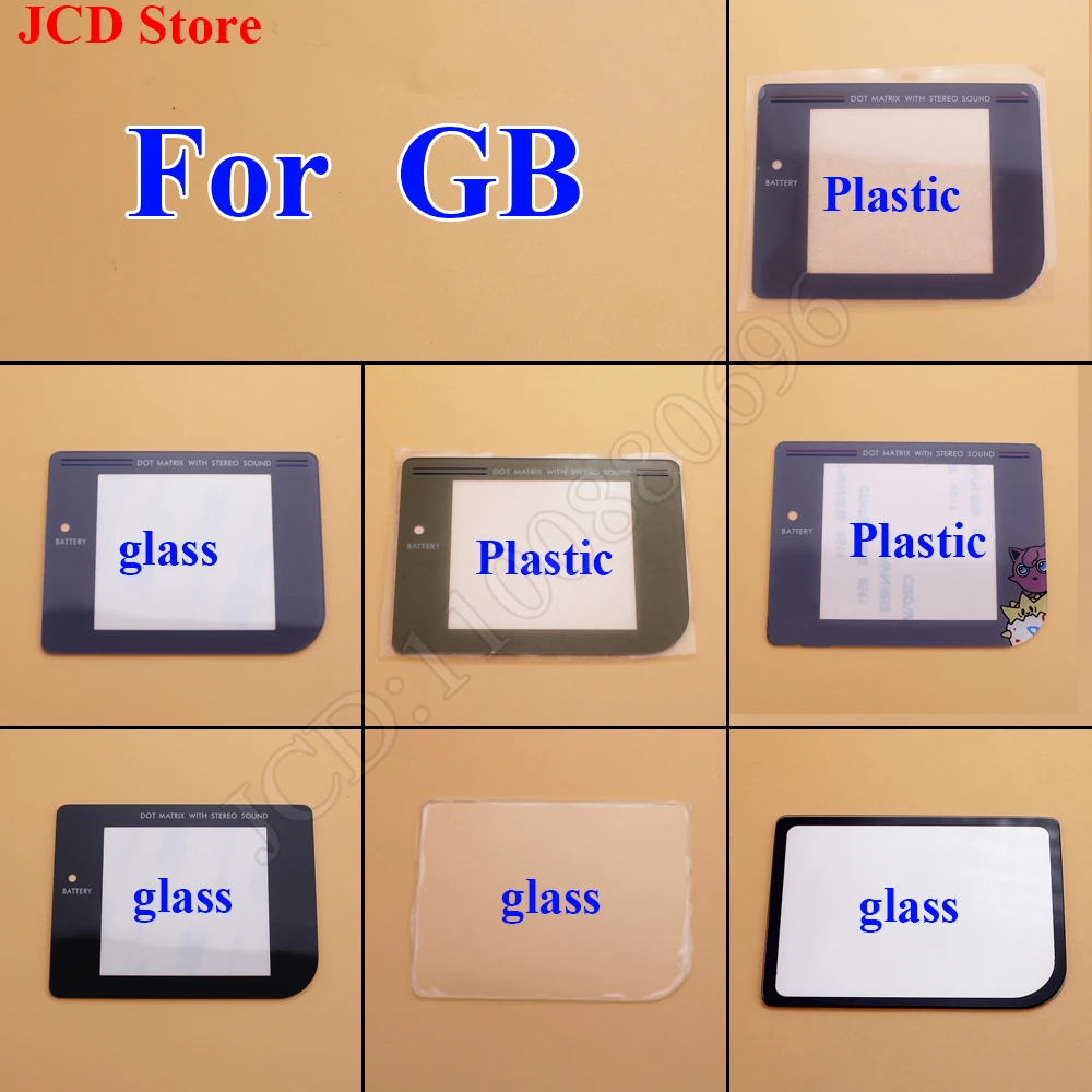 Handheld Game Console Screen Protector 1 piece 7models Screen Lens Cover For Gameboy Game Boy DMG For GB Display Screen protector lens Plastic Glass