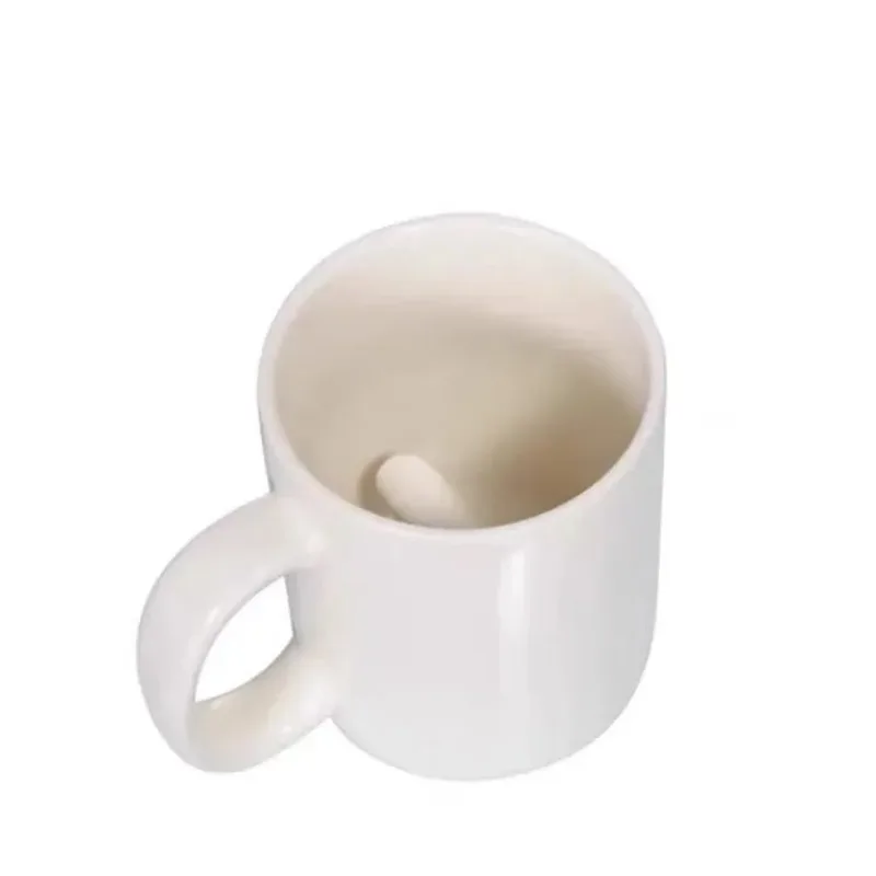 Funny Middle Finger Cup for Coffee Milk and Water, Personality Creative Design, Ceramic Mug, Party Spoof, Drinkware