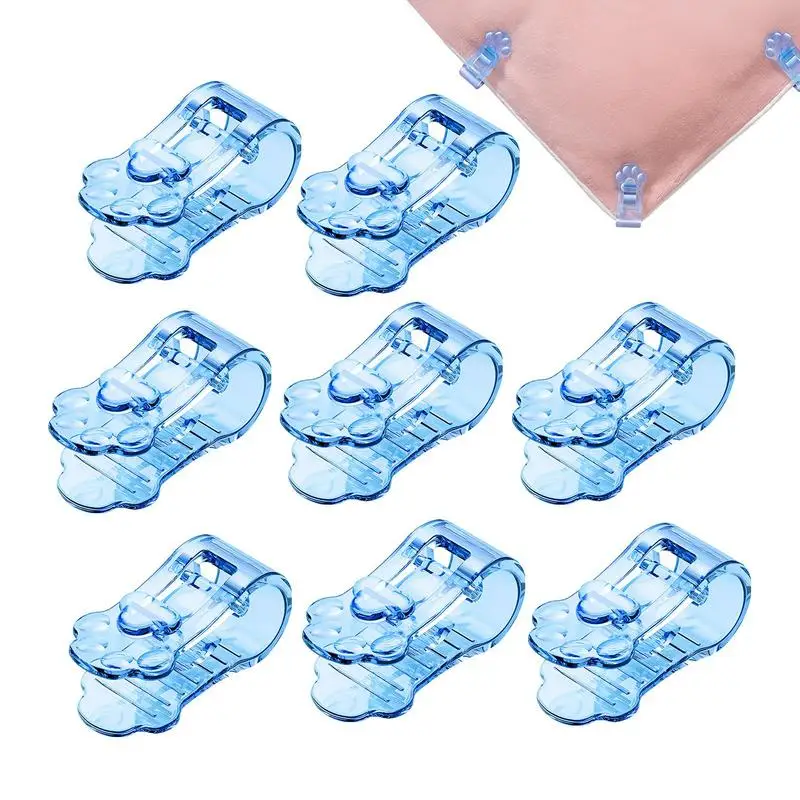 

8Pcs Bed Sheet Quilt Clip Anti Slip Quilt Holder Fixator Grippers Duvet Cover Needle-free Safety Easy Duvet Clips