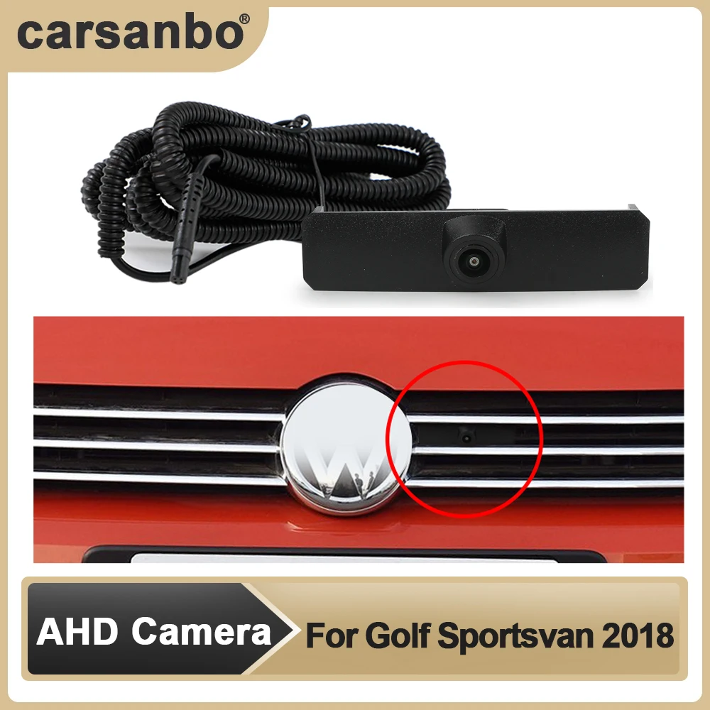 

Автомобильная AHD-Камера Переднего Вида OEM HD ночного видения «рыбий глаз» 150 ° хромированная камера для VW 2018 Golf Sportsvan система мониторинга парковки