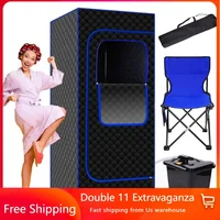 Portable Sauna Room, Remote Control of 4-liter Sauna Box, Large Space Family Sauna Tent, Pilates Family SPA, Full Body Steam 1