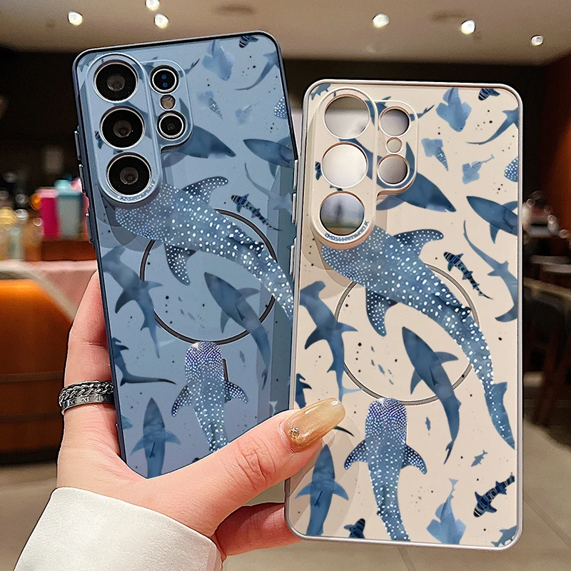 Whale Shark Magnetic Phone Case - Durable Hard Back Cover