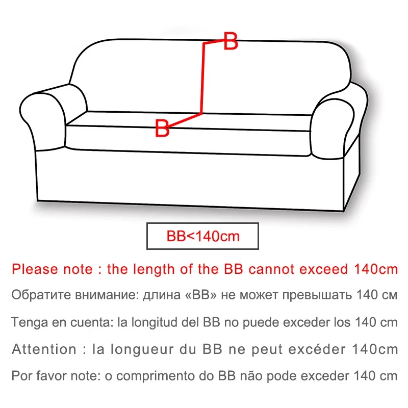 Description Picture 6 of itemSofa Cover for Living Room Thick Elastic Jacquard Cover for Sofa Couch Armchair 1/2/3/4 Seater L Shaped Corner Sofa Cover