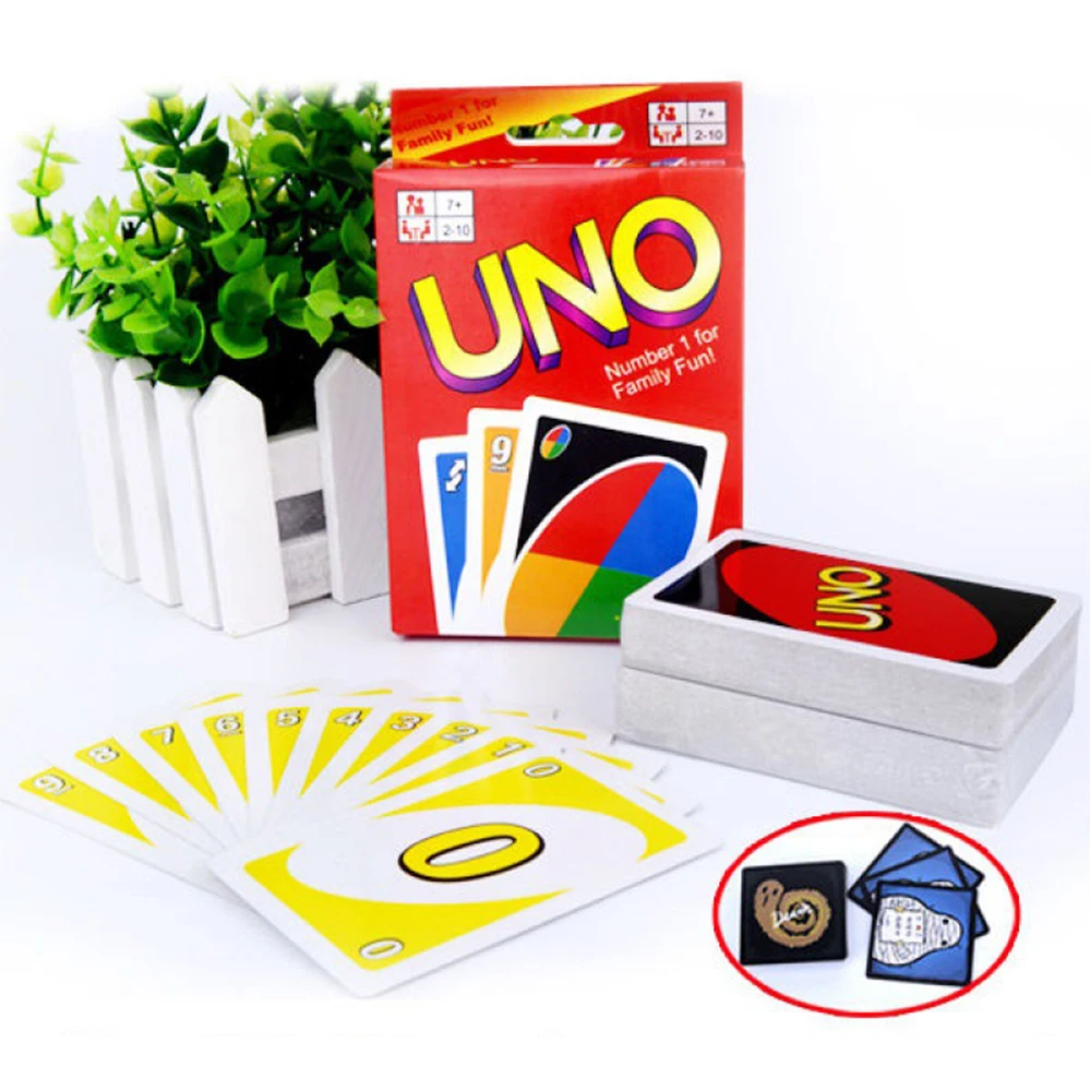 UNO Game Playing Cards Family Entertainment Board Game Kids Toys
