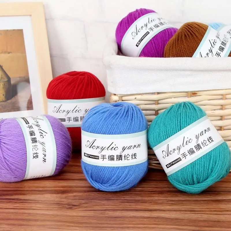 Description Picture 4 of item4-Strand  Polyacrylonitrile Fiber Yarn For Hand Knitting Blending Knit Yarn Crochet Scarf DIY Line Handmade Sewing Accessories