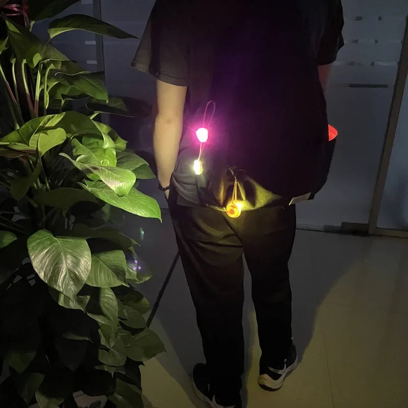 Outdoor Backpack Lights Silicone LED Night Running Warning Light Camping Wind Rope Light Travel Equipment led string lights camping light mini led light survival signal light solar powered lamp mini led night light inspection lamp camping string lights