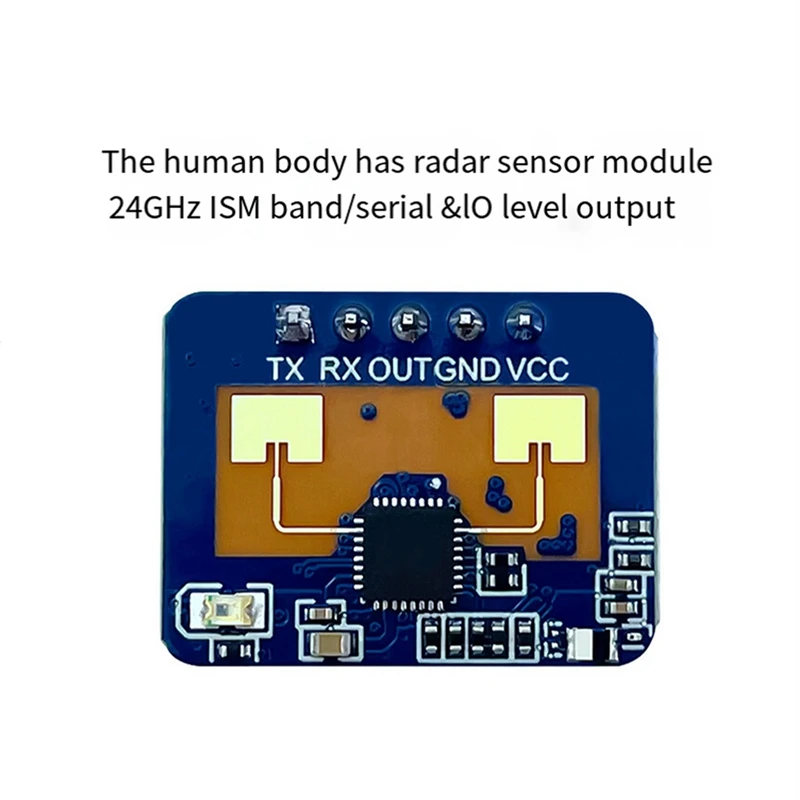인간 존재 레이더 센서 모션 감지 모듈, 2X 24G Mmwave LD2410C