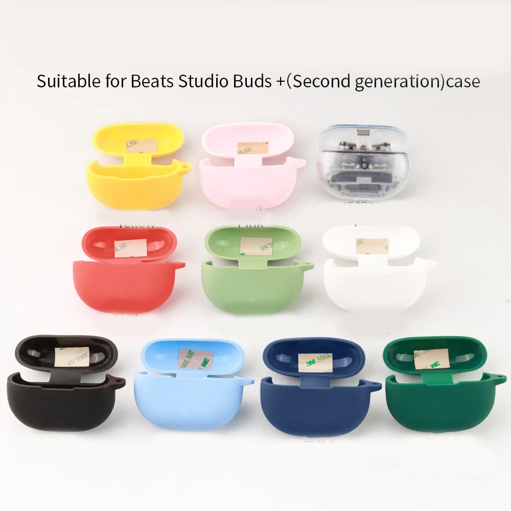 Per Beats Studio Buds + Custodia Custodia Per Auricolari Bluetooth Antiurto In Silicone Tinta Unita Per Beats Studio Buds2 Custodia Per Auricolari