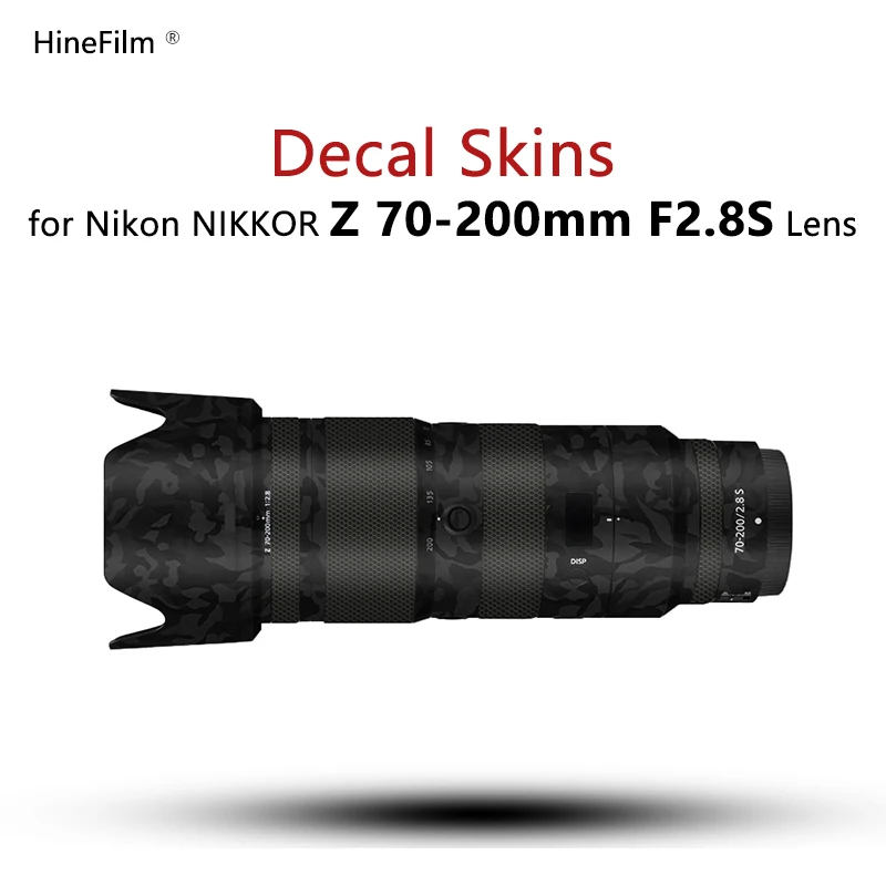 Nikkor Z 70-200 F2.8S Copriobiettivo Pelle Per Nikon Z 70-200Mm F/2.8 Vr S Lens Decal Protector Coat Pellicola Adesiva Antigraffio