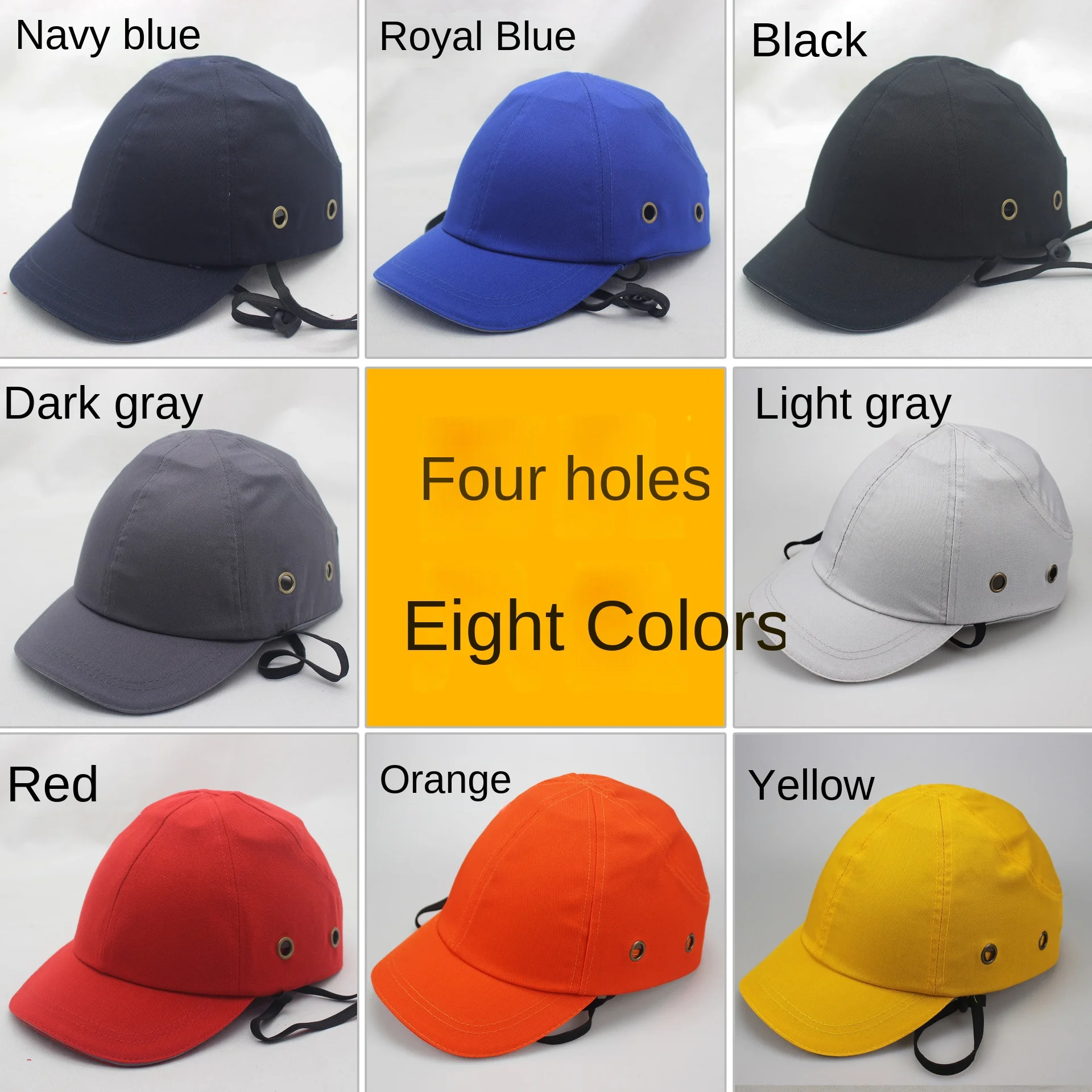 Newest Work Safety Protective Helmet Bump Cap Hard Inner Shell Baseball ...