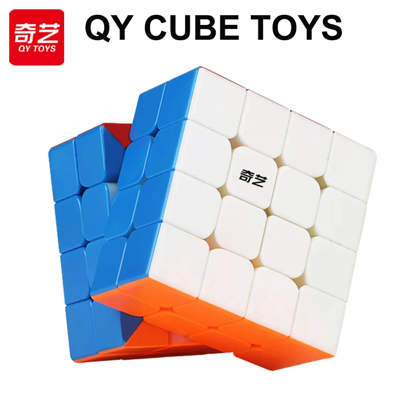 QiYi Speedcube 4x4x4 Qiyuan магический куб профессиональный 4x4 скоростной пазл 4 × 4 Детская игрушка-антистресс QY оригинальный Cubo Magico для игр кубик рубика