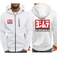 Hoodies Men Jacket Yoshimura Japan Print Casual HipHop Harajuku Hooded Sweatshirts Mens Zipper Jacket Man Hoody Clothing 2