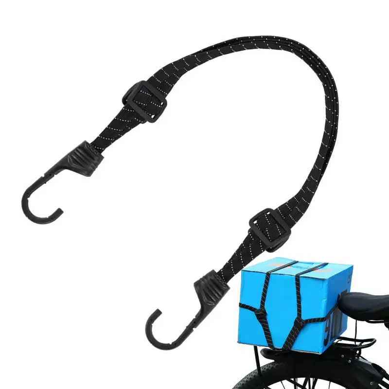 Motorcycle Luggage Straps With Hook Motorcycle Tie Rope Versatile Reflective Luggage Rope For Hat Scooter Binding Elastic Belt