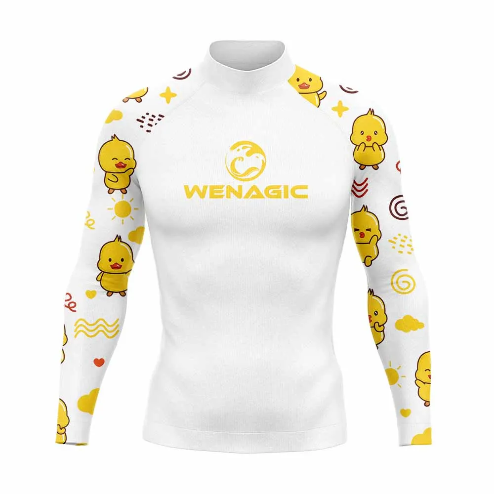Rash Guard Wenagic Surfing Swimming Diving T-Shirts Tight Long Sleeve Men&rsquo;s UV Protection Clothing Beach Floatsuit Tops rash guard,surfing swimsuit