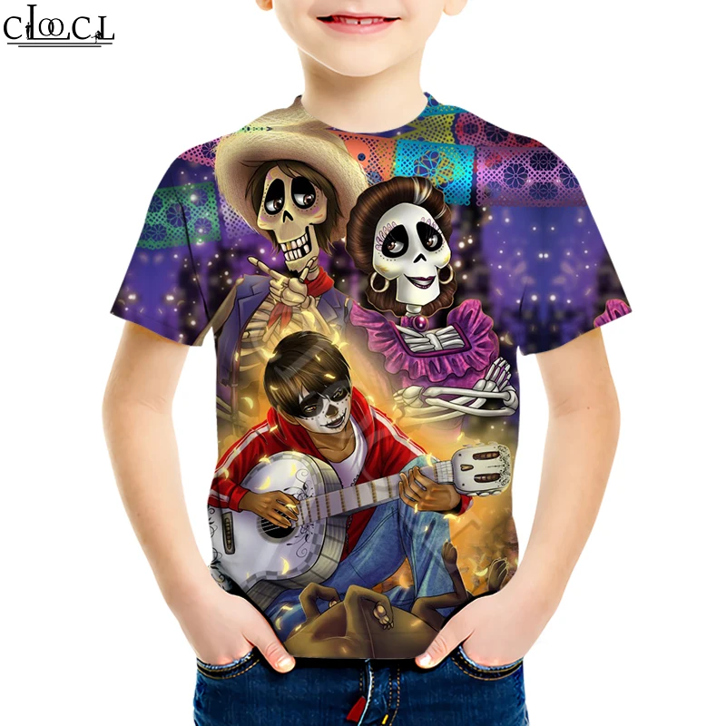 

Футболка детская с 3D-принтом из мультфильма Pixar CoCo, 4-13 лет