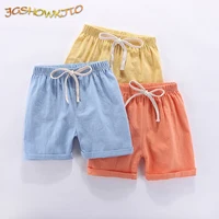 Shorts d'été en coton et lin pour garçons et filles, pantalons de plage décontractés, confortables, pour enfants de 2 à 10 ans, tendance 1