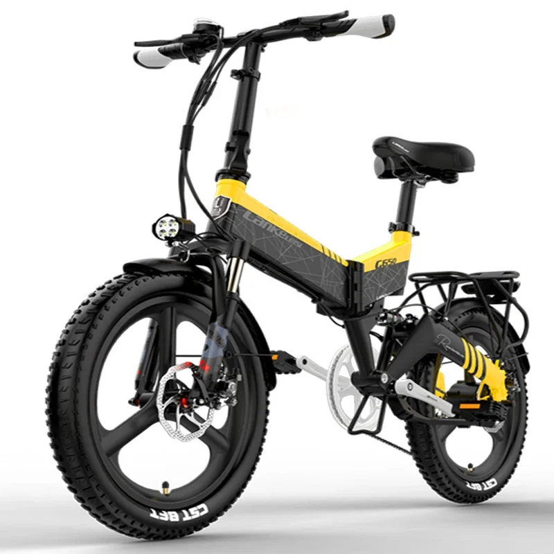 LANKELEISI G650 City EBIKE 500W 48V 14.5Ah Li-Battery EU Stock 20 inch Fat Tire E-bike Electric Mountain Bike Adults