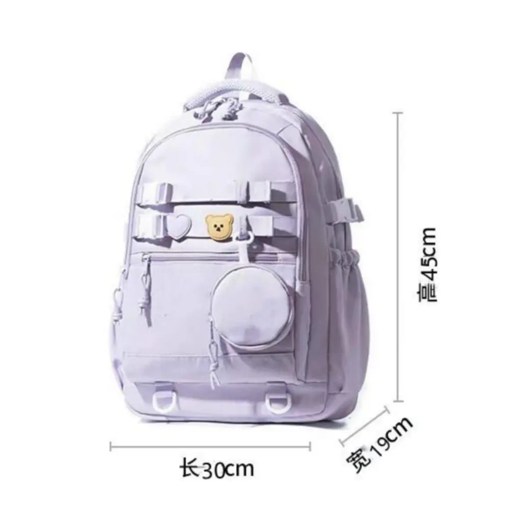 Kuromi Melody Large capacity Waterproof Backpack for School Kawaii Anime cosplay bag Travel Bag School Student Girl Gift 6