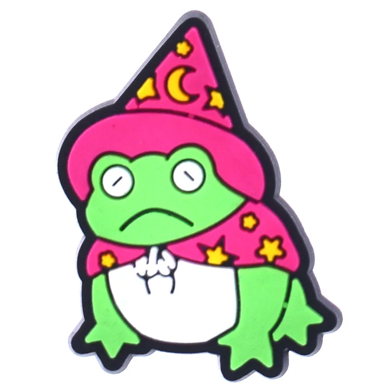 Whimsical Frog Shoe Charms for Clogs and Accessories