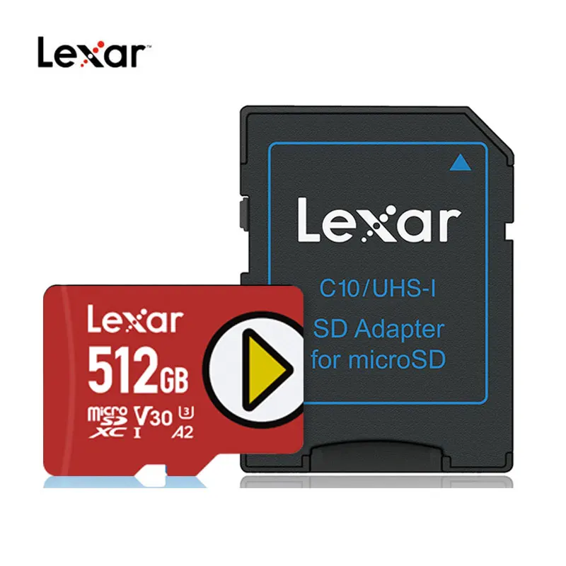 Lexar Original Play High Speed C10 A1 U1 Micro SD Card 512GB SDXC