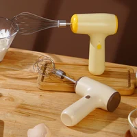 Electric Cordless Hand Whisk，5 Speed Handheld Mixer，Two Whisk Mount Baking Mixer，Wireless & Rechargeable Mixer 2