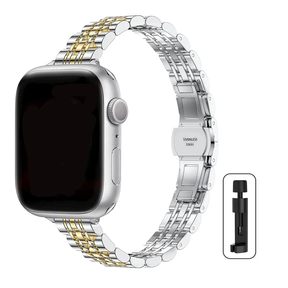 ตัวเลือกสินค้า สายนาฬิกาสแตนเลส 41-46 มม. สำหรับ Apple Watch รุ่น Ultra 2 และ Series 10-3