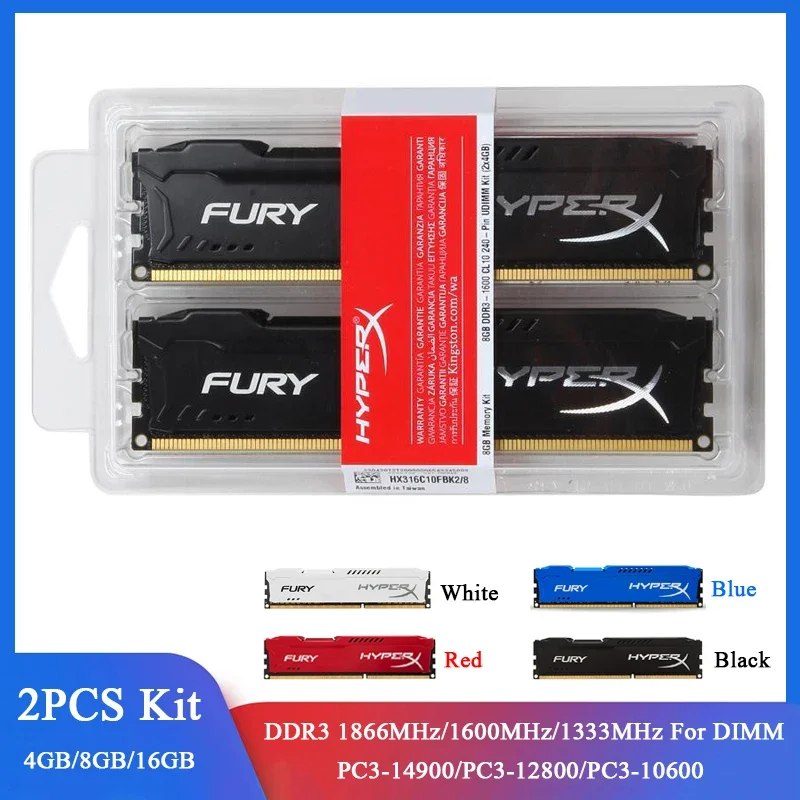 Memória Ddr3 Desktop pc Ddr3 8gb 16gb 2x4gb 2x8gb Kit 1866mhz 1600mhz 1333mhz Pc312800 14900 Dimm 1.5v 240pin