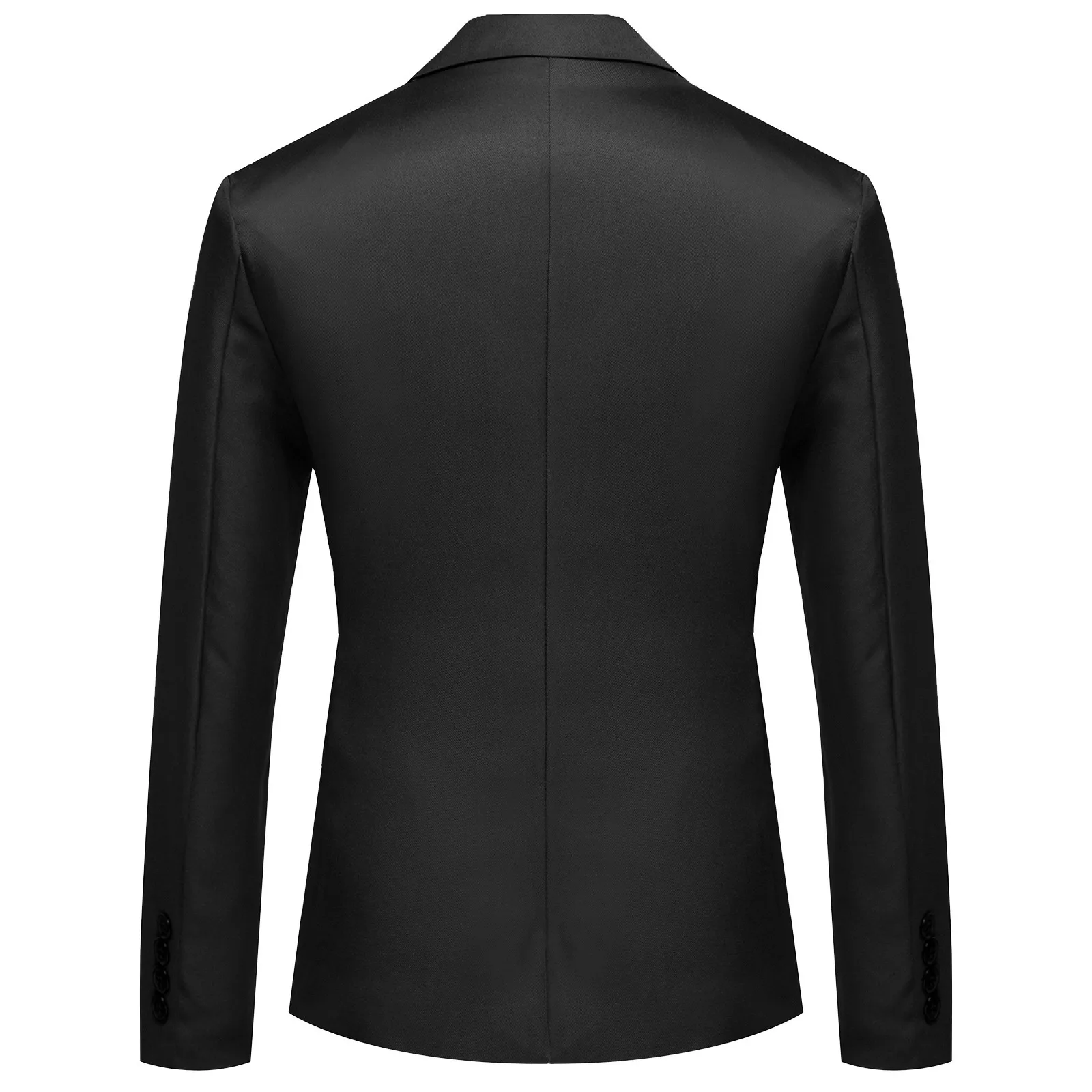 Men Blazer Classic Slim Fit Solid Color Suit Jacket