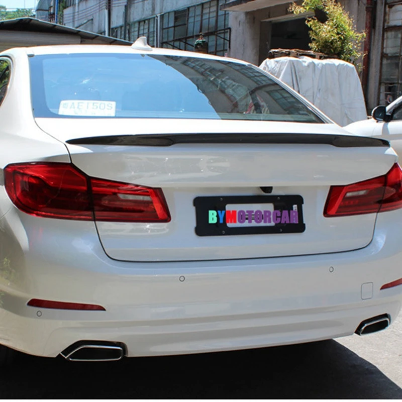 

High quality Car Real Carbon Fiber Rear Trunk Lid Spoiler Wing Boot Spoiler Wing for BMW G30 530i 540i 5 Series 2017-2018