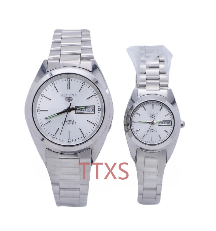 

Оригинальные часы из нержавеющей стали с механизмом 2035 для мужчин и женщин среднего возраста и пожилых, водонепроницаемые часы для пар