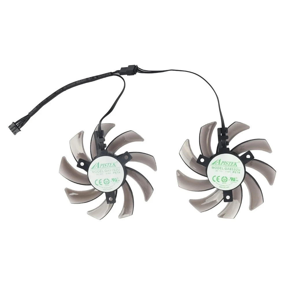Dupla Placa Gráfica Cooler Ventilador de Refrigeração Gpu Substituição para Palit Geforce Gtx 1070 ti 1070 1060 1080 Gtx1060 85 mm Ga91s2u - Imagem 2