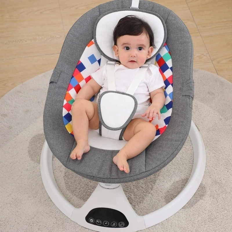 Balanço do bebê elétrico Cadeira Balanço Inteligência para Crianças  Controle Remoto Dormir Espreguiçadeira Balanço com Bluetooth e Cinco  Engrenagem - AliExpress