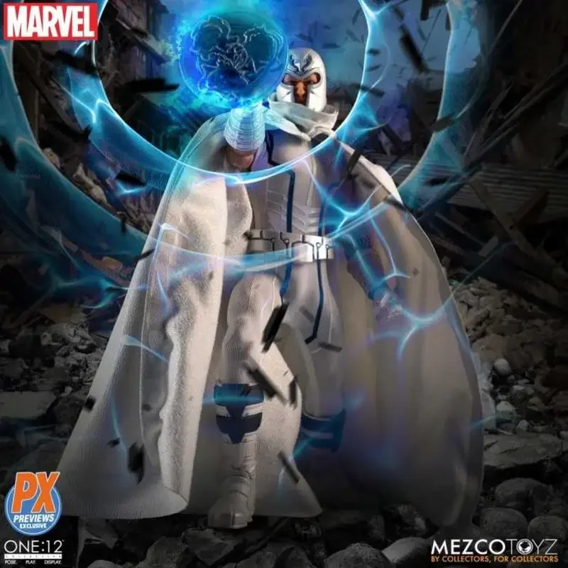 Фото [В наличии] настоящий Ant Mezco PX Limited X-Men Magnet King белая 6-дюймовая экшн-фигурка, модель, подарки №2