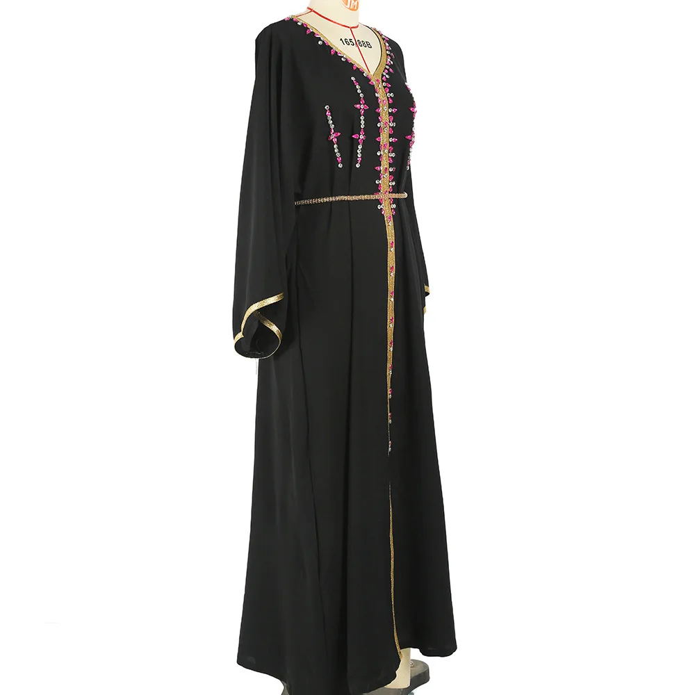 Luxus Diamant Party Kleid für Frauen Robe Muslimischen Abend Abaya Arabischen Oman Dubai Marokkanischen Pakistan Jalabiya Kaftan Ramadan Vestido – Detail 22