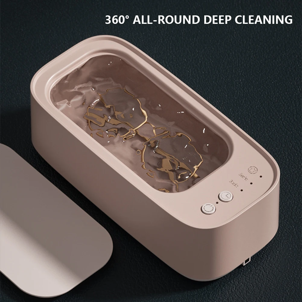 Ultrasonic Jewelry Eyeglasses Watches Cleaner Cleaning Machine 3 Gear Multi Function for Eyeglass/Braces/Comb/Razor/Makeup Brush 1