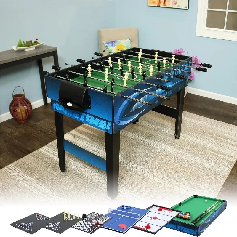 10-in-1 Game Table - Combination Multi-Game Table with Billiards, Push Hockey, Foosball, Ping Pong, and More - 49.5-Inch