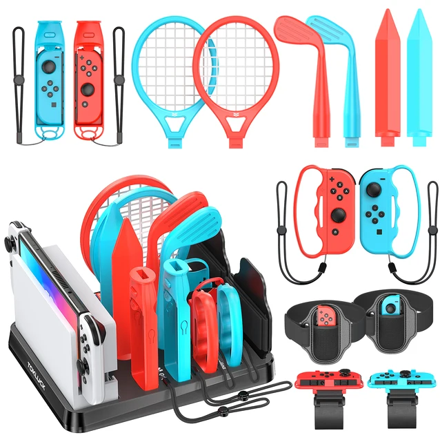 All In One for Switch/Switch OLED Sports Game Accessories Kit for Switch Set Storage Stand for N-Switch