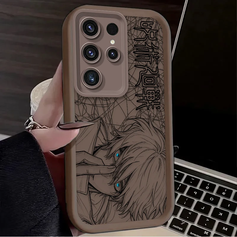 Satoru Gojo Messy Doodle Linework Soft Phone Case