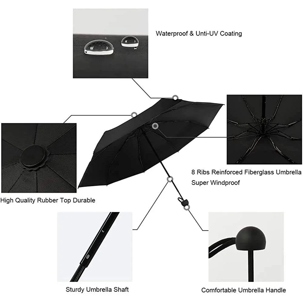 Mini Foldable umbrella UV protection Mini Sun Umbrella dual use portable box to store sunshade umbrella Mini umbrella 01 4