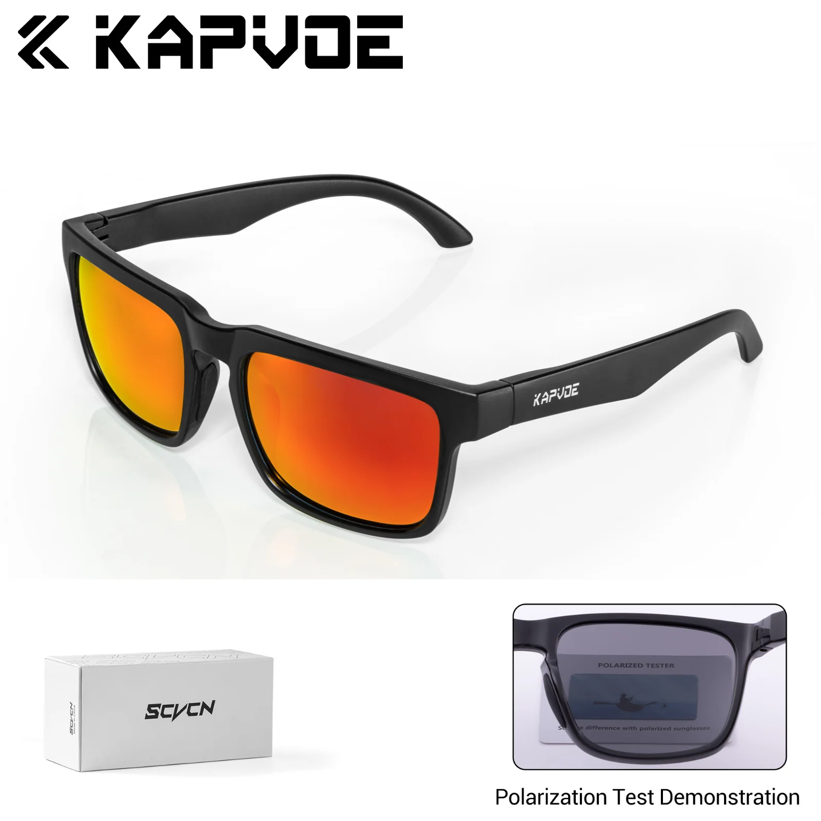Kapvoe Cycling Glasses UV400 Polarized Cycling Sunglasses Bike Eyewear Men MTB Sports Goggles Bicycle Glasses Outdoor Sunglasses