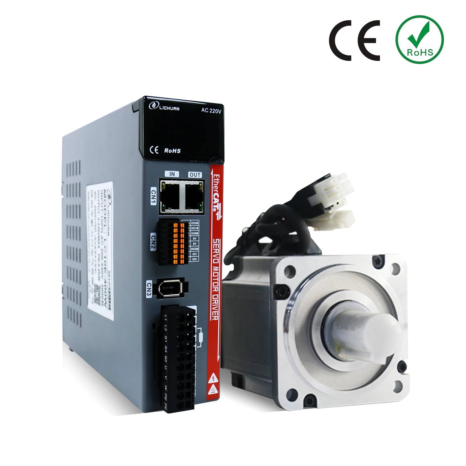 ACサーボモーター／ドライバー 2軸セット　▪️EtherCAT接続▪️AC100V Huillan-ethercatサーボモーター (サーボドライバー付き